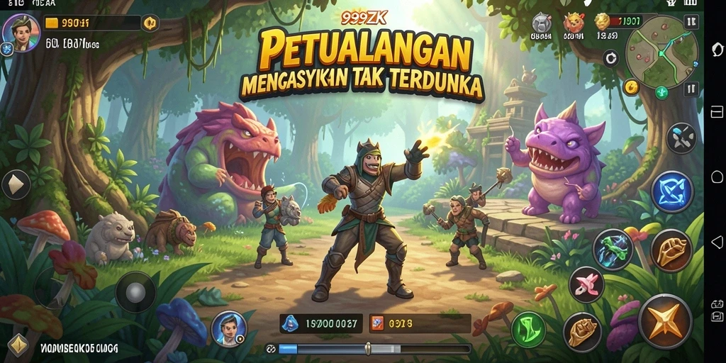 Gameplay seru 999ZK menunjukkan aksi petualangan menegangkan.
