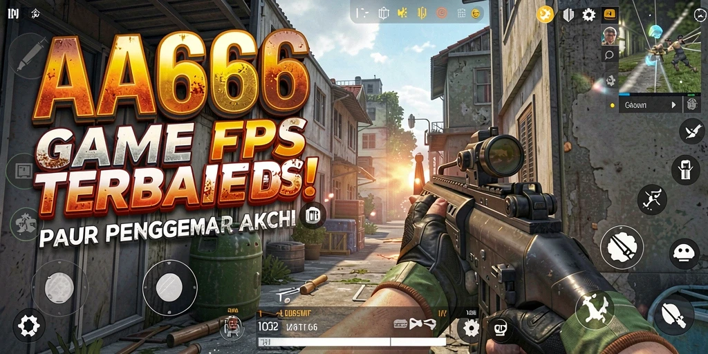 Tampilan gameplay AA666 yang mendebarkan dengan aksi tembak-tembakan.