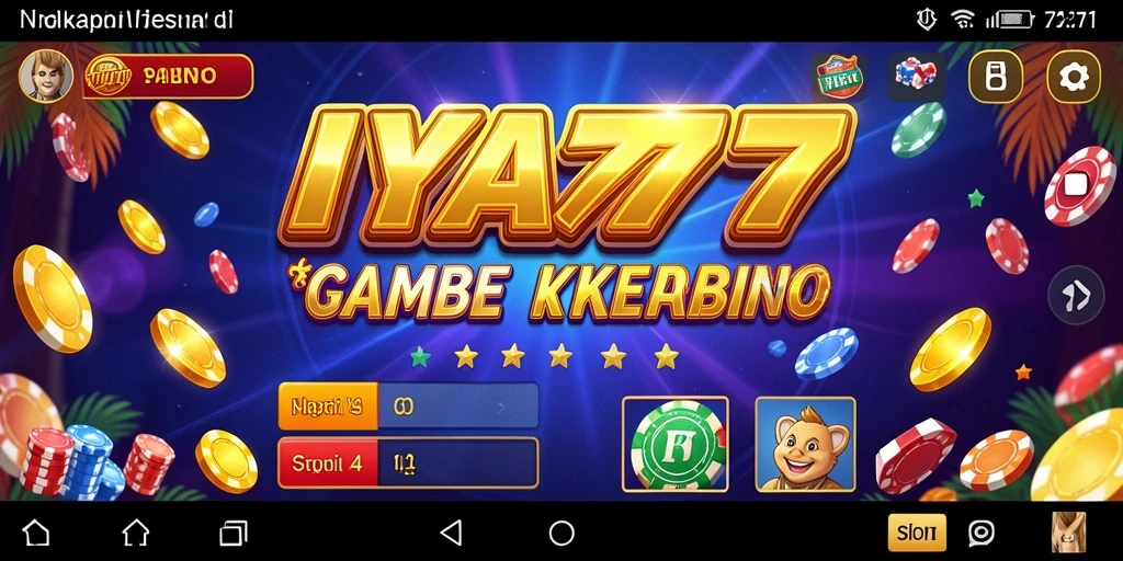 Tampilan gameplay seru di aplikasi IYA777 dengan berbagai pilihan permainan Kasino.
