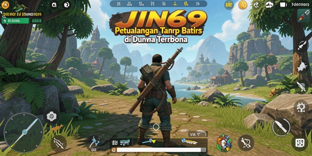 Tampilan gameplay JIN69 yang seru dalam dunia terbuka.