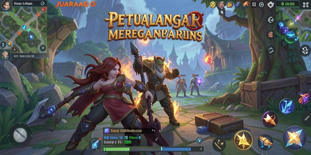 Gameplay JUARAGO yang seru dan menantang dalam dunia MMORPG.