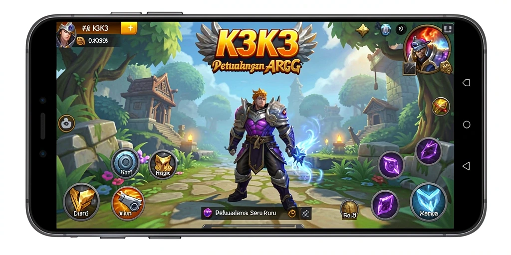 Tampilan gameplay menarik dari K3K3 yang menampilkan pertarungan epik.