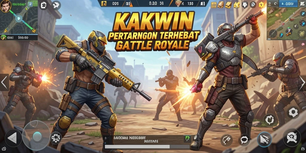 Tampilan gameplay KAKWIN yang intens dan mendebarkan.