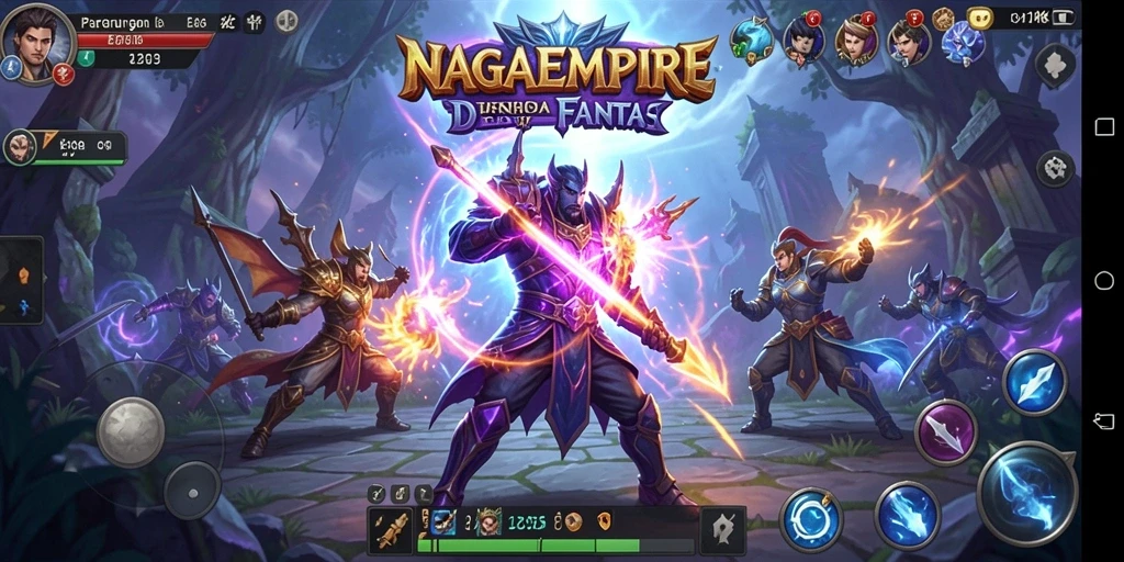 Tampilan grafis yang menakjubkan dalam pertempuran NAGAEMPIRE.