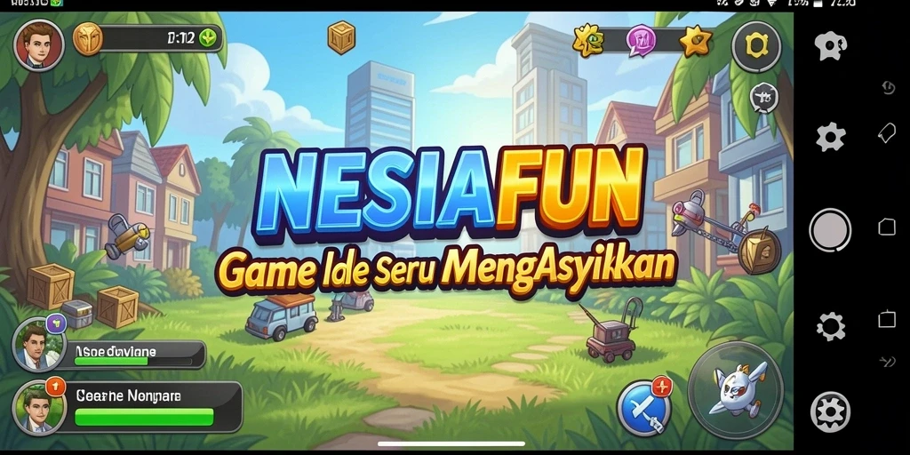 Tampilan gameplay NESIAFUN yang menarik dan interaktif.