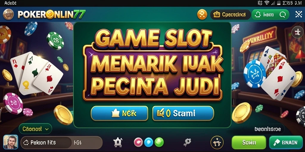 Gameplay menarik dari POKERONLIN77 saat memutar gulungan slot.