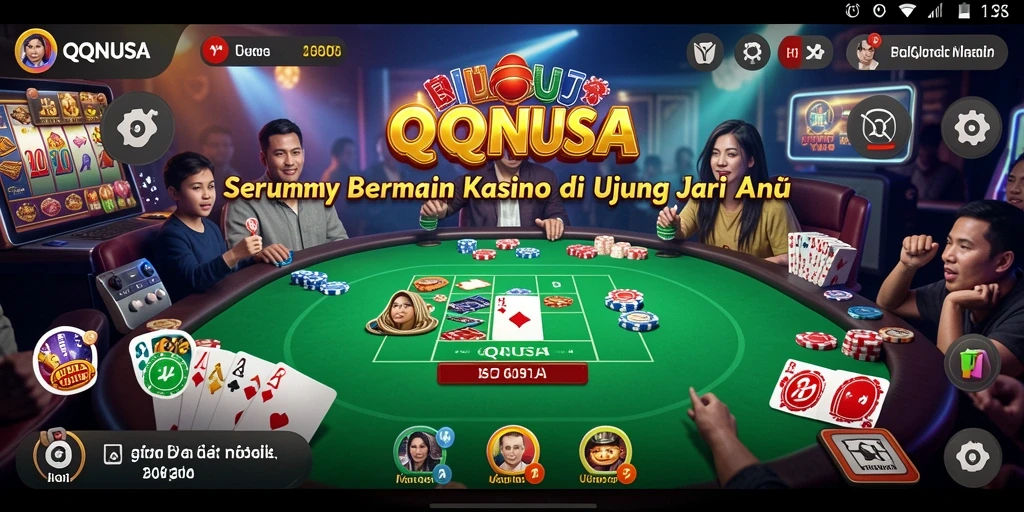 Tampilan gameplay QQNUSA yang mengasyikkan dan penuh warna.