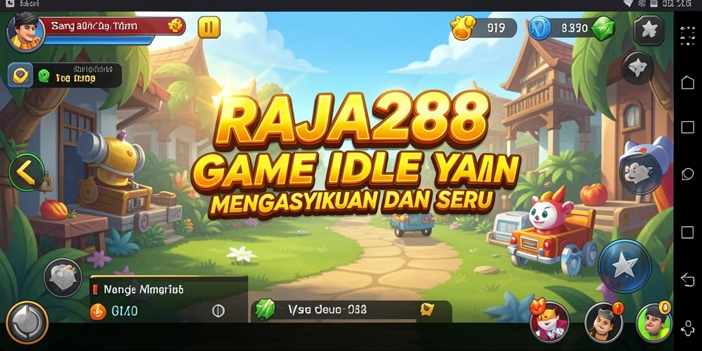 Tampilan gameplay RAJA288 menampilkan karakter dan aksi menarik dalam genre Idle.