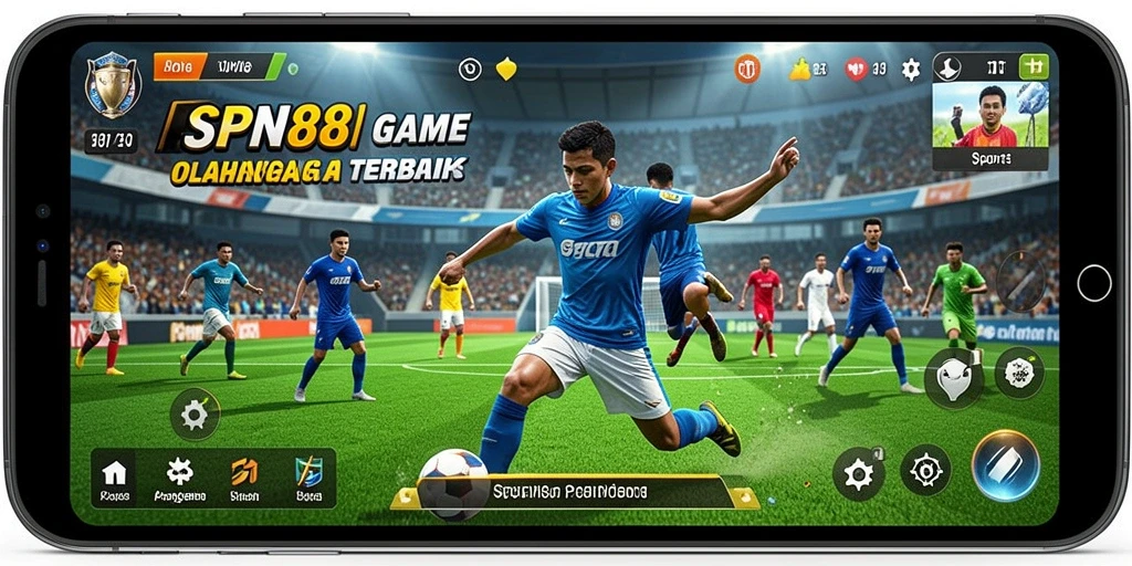 Tangkapan layar SPN88 menampilkan aksi penuh semangat di arena olahraga.
