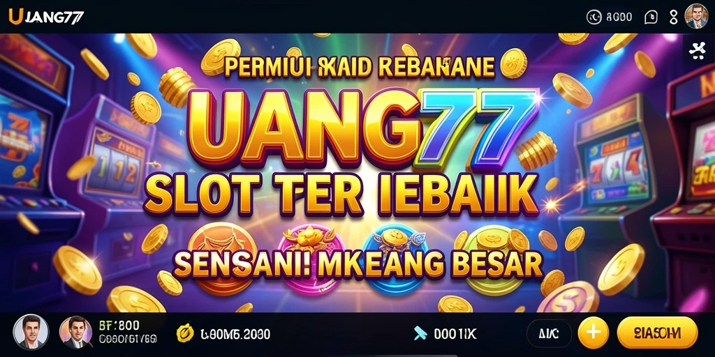 Screenshot utama UANG77 menunjukkan gameplay slot yang mendebarkan.